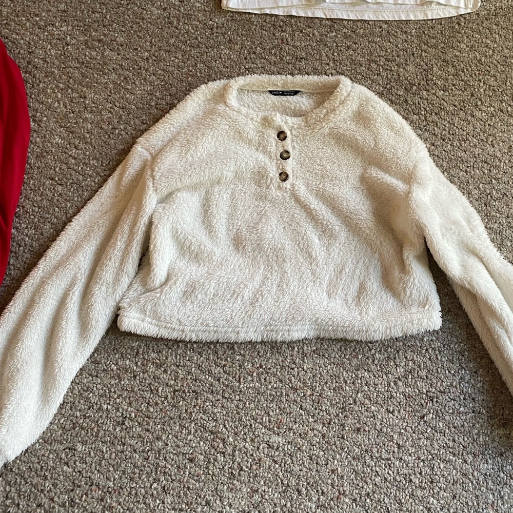 CUTE FLUFFY BUTTONED UP LONG SLEEVE!!!